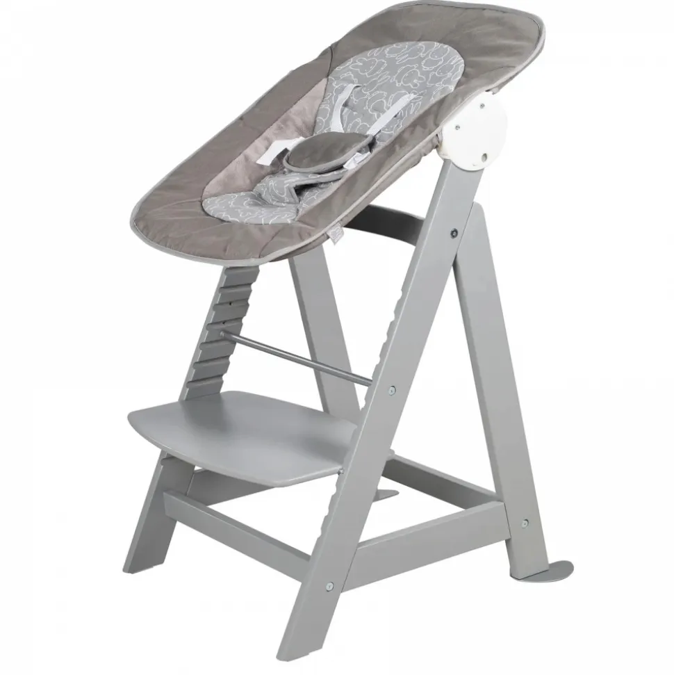 Chaise haute évolutive 2en1 born up gris miffy