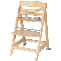 Chaise haute évolutive 2en1 born up naturel gris