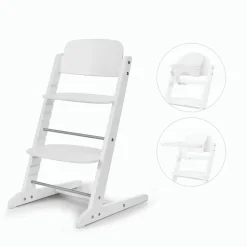 Chaise haute évolutive 3-en-1 iris all white