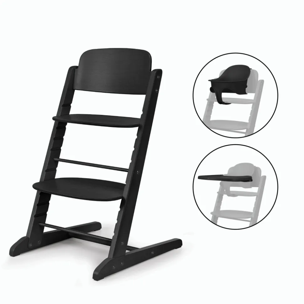 Chaise haute évolutive 3-en-1 iris stunning black