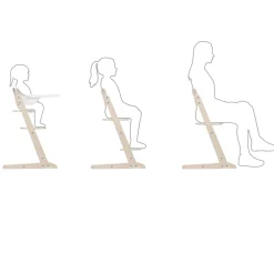 Chaise haute évolutive 3-en-1 iris all natural