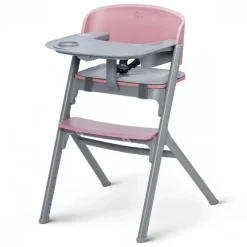 Chaise haute évolutive 4en1 livy aster pink + transat calmee