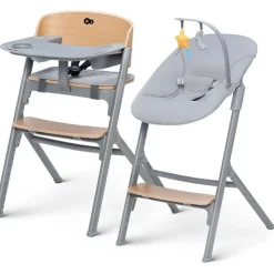 Chaise haute évolutive 4en1 livy oak + transat calmee