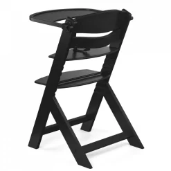 Chaise haute évolutive enock avec coussins noir