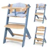 Chaise haute évolutive enock avec coussins nordic breeze