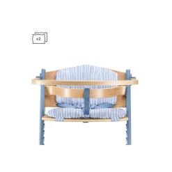 Chaise haute évolutive enock avec coussins nordic breeze
