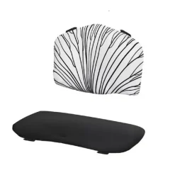 Chaise haute évolutive enock naturel + coussins black et plateau
