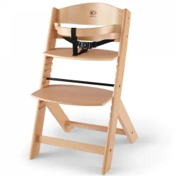 Chaise haute évolutive enock naturel + coussins black et plateau