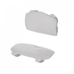 Chaise haute évolutive enock naturel + coussins gris et plateau