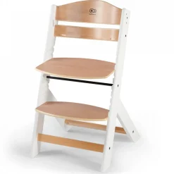 Chaise haute évolutive enock white wood + plateau
