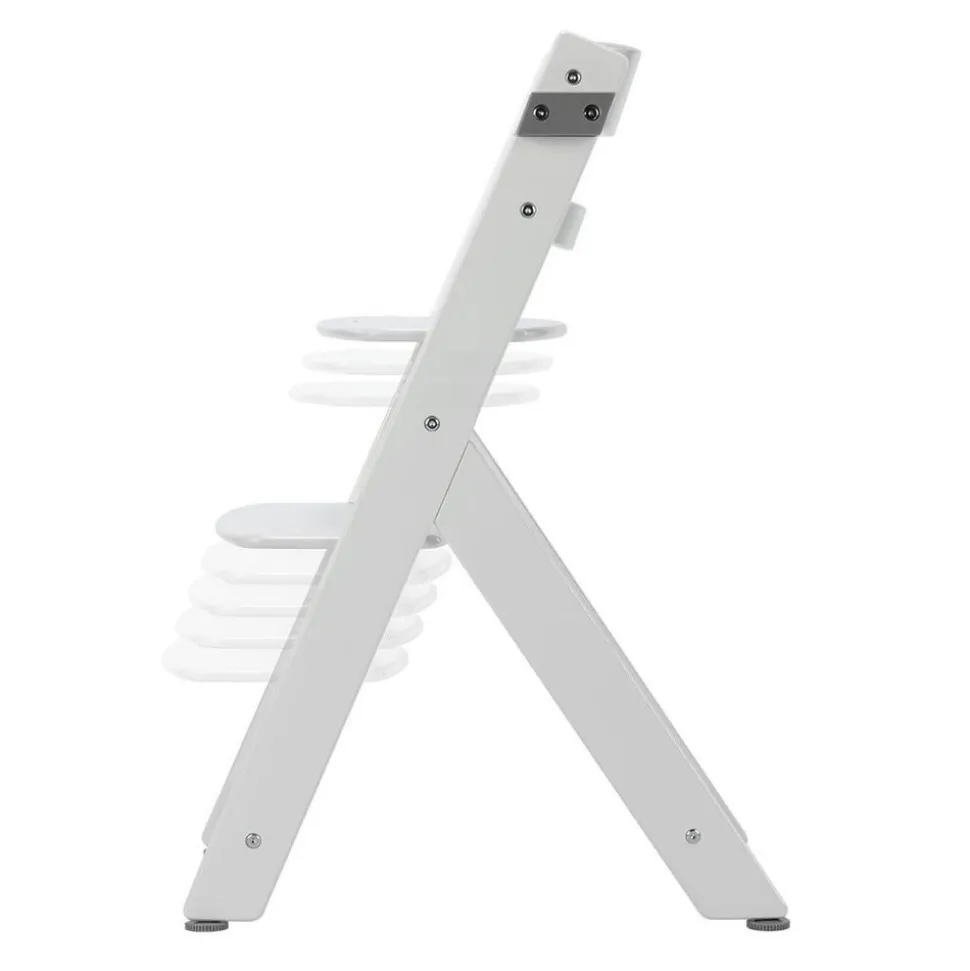 Chaise haute évolutive 2-en-1 timba 2 white + transat tinted graphite