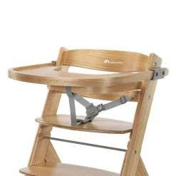 Chaise haute évolutive 2-en-1 timba 2 natural wood + transat tinted graphite