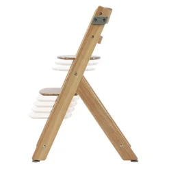 Chaise haute évolutive 2-en-1 timba 2 natural wood + transat tinted graphite
