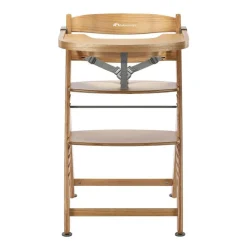 Chaise haute évolutive 2-en-1 timba 2 natural wood + transat tinted graphite