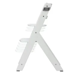Chaise haute évolutive 2-en-1 timba 2 blanc avec coussin gris + transat tinted graphite