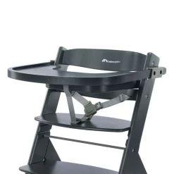 Chaise haute évolutive 2-en-1 timba 2 warm gray + transat tinted graphite