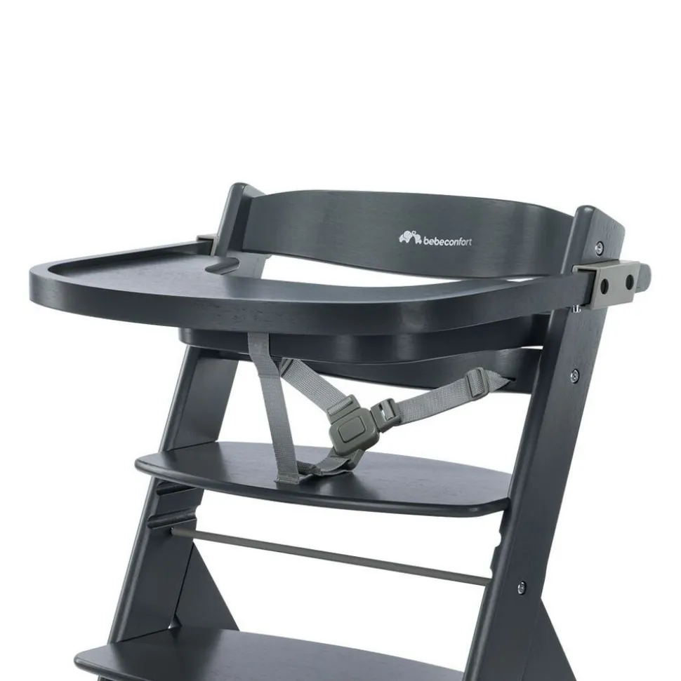 Chaise haute évolutive 2-en-1 timba 2 warm gray + transat tinted graphite