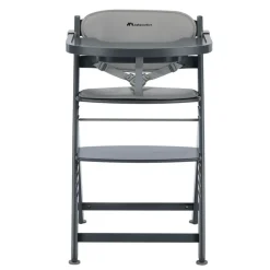 Chaise haute évolutive 2-en-1 timba 2 grise avec coussin grey + transat tinted graphite