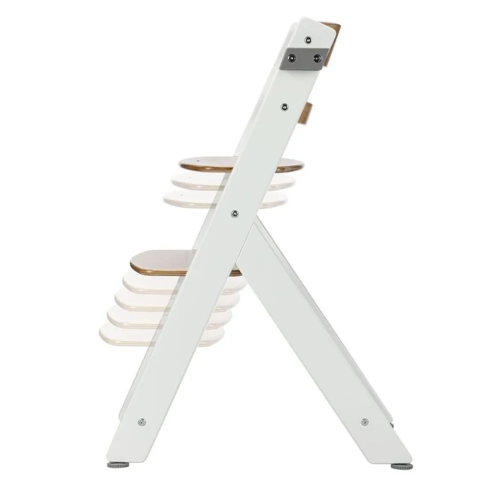 Chaise haute évolutive 2-en-1 timba 2 light wood avec coussin beige + transat tinted graphite
