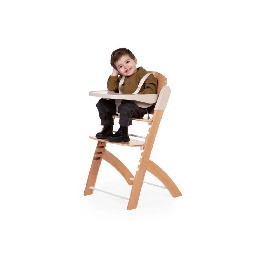 Chaise haute évolutive evosit naturel + tablette