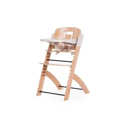 Chaise haute évolutive evosit naturel + tablette