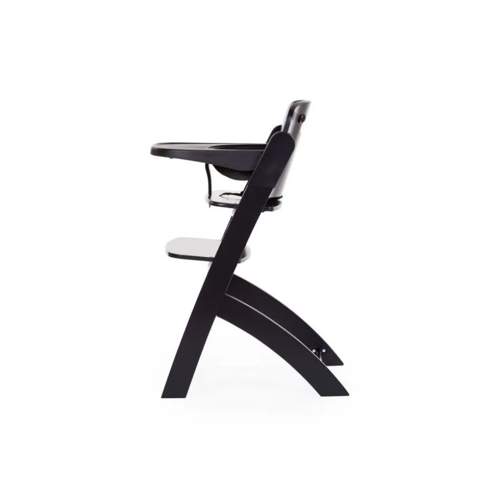 Chaise haute évolutive evosit noire + tablette