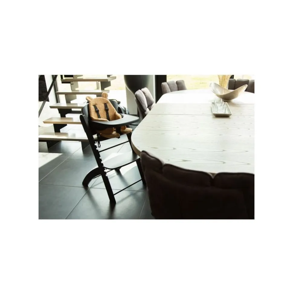 Chaise haute évolutive evosit noire + tablette