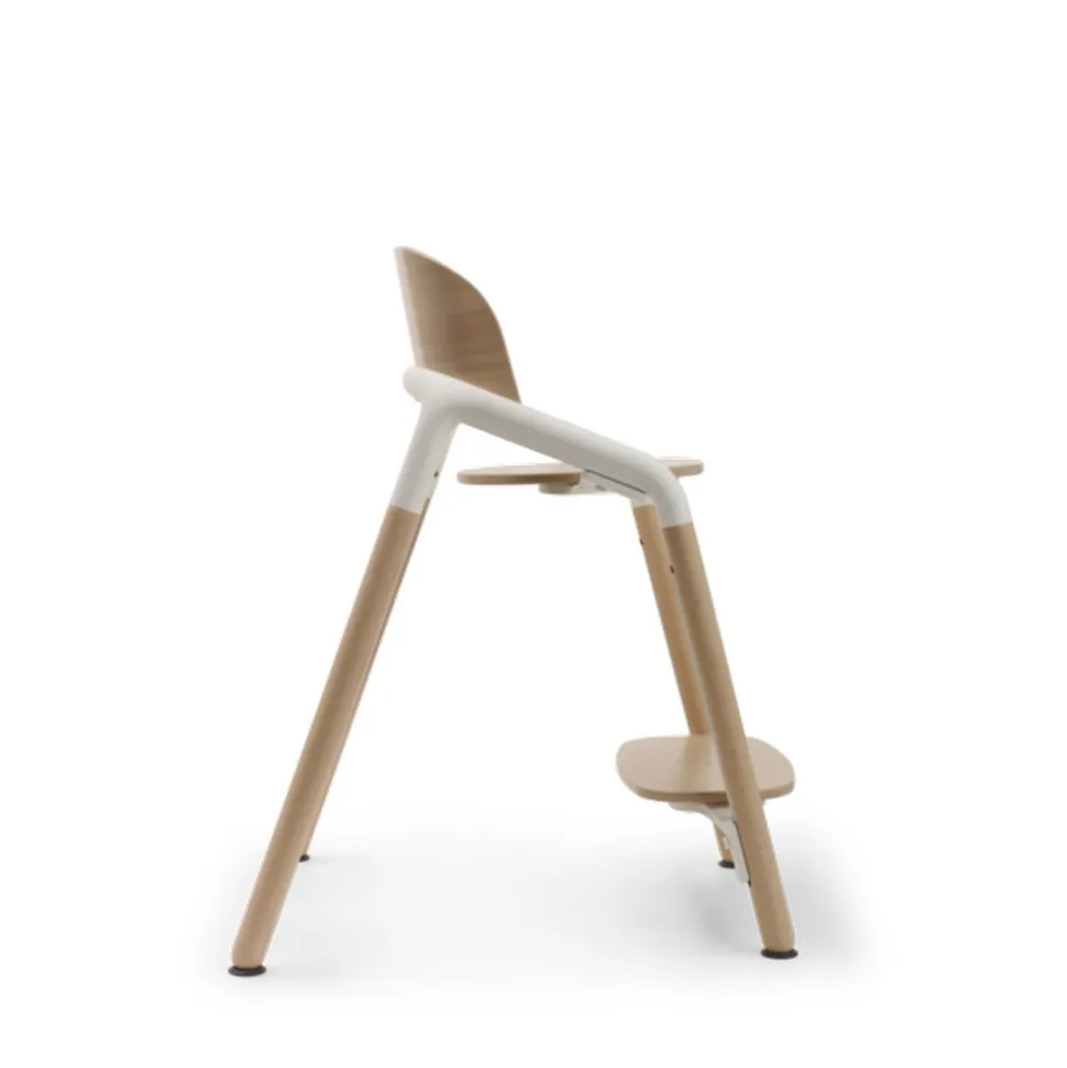 Chaise haute évolutive giraffe + baby set + tablette bois neutre et blanc