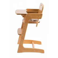 Chaise haute évolutive kid up bois massif naturel