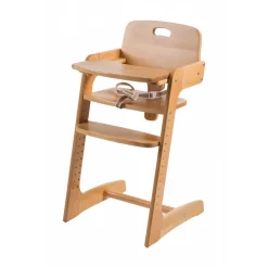 Chaise haute évolutive kid up bois massif naturel