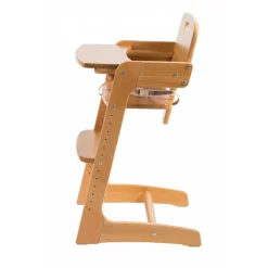 Chaise haute évolutive kid up bois massif naturel