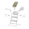 Chaise haute évolutive lemo 4en1 all white