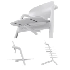 Chaise haute évolutive lemo 4en1 all white