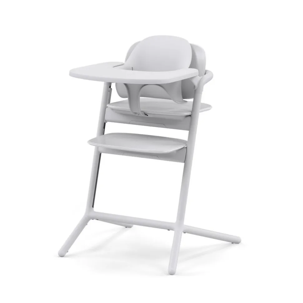 Chaise haute évolutive lemo 4en1 all white