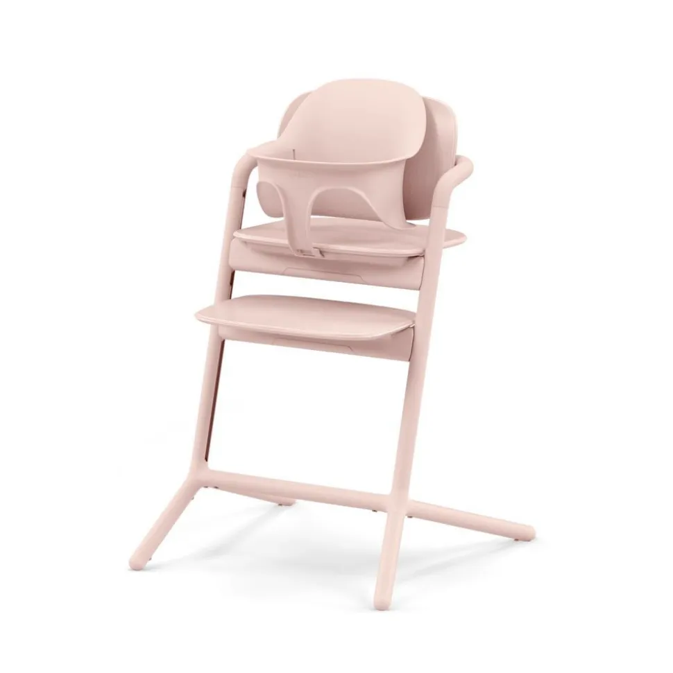 Chaise haute évolutive lemo 3en1 pearl pink