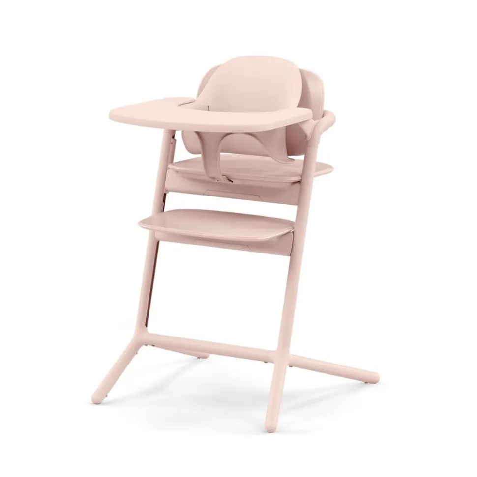 Chaise haute évolutive lemo 3en1 pearl pink