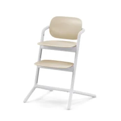 Chaise haute évolutive lemo sand white
