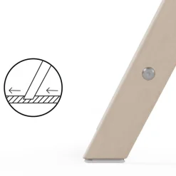 Chaise haute évolutive pliante click & fold all white