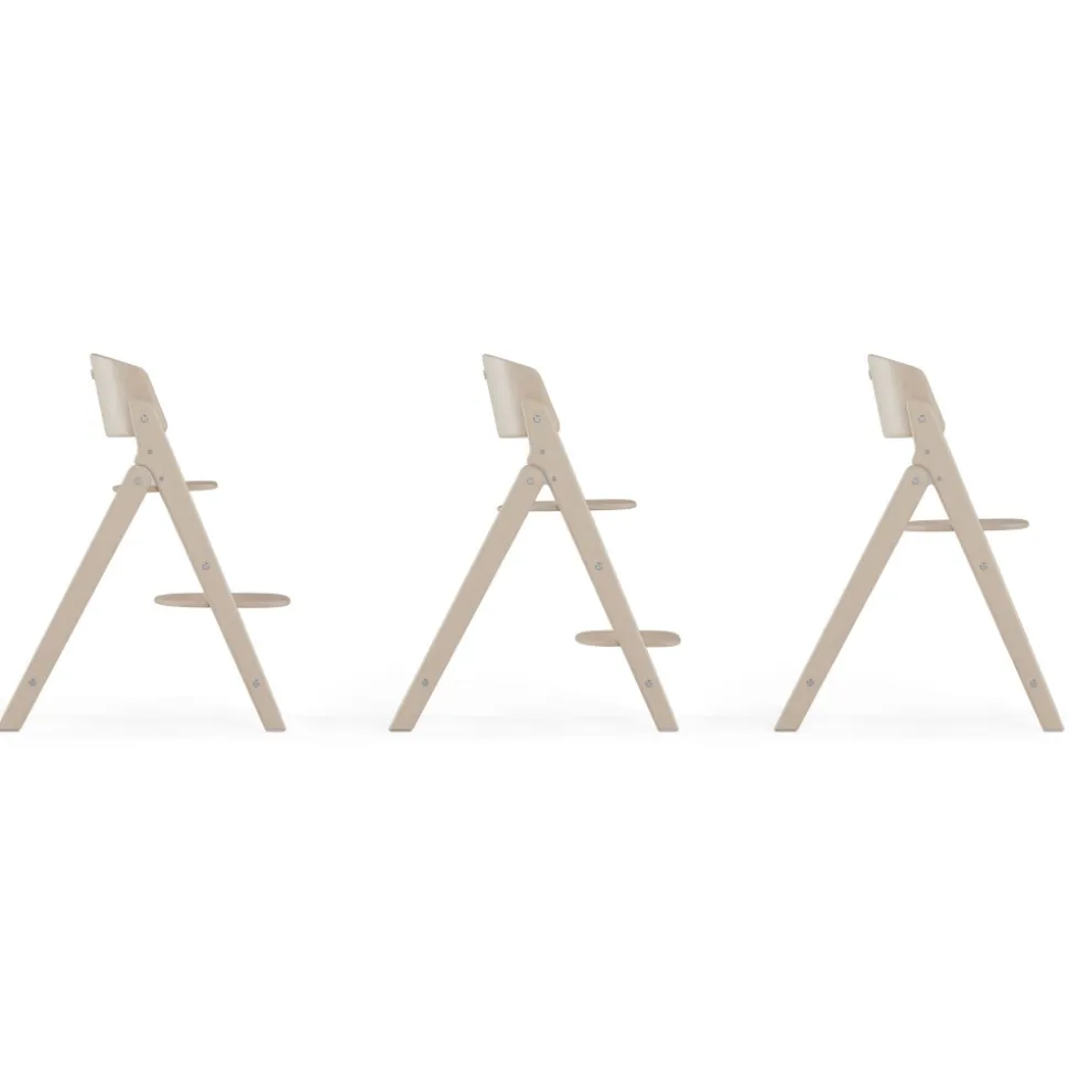 Chaise haute évolutive pliante click & fold all white
