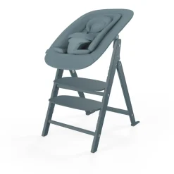 Chaise haute évolutive pliante click & fold 4en1 stone blue