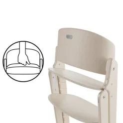 Chaise haute évolutive pliante click & fold all natural