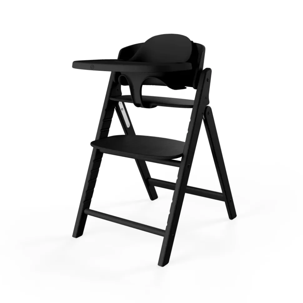 Chaise haute évolutive pliante click & fold 4en1 stunning black