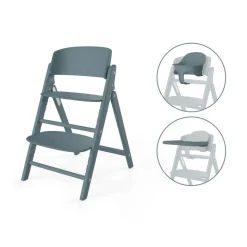 Chaise haute évolutive pliante click & fold 3en1 stone blue