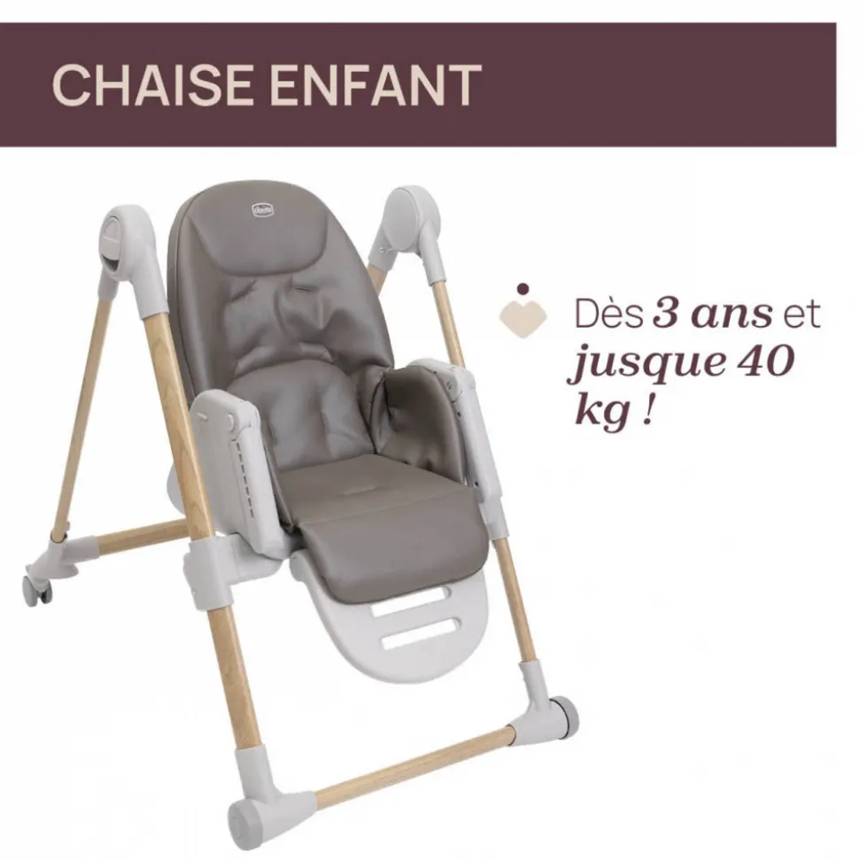Chaise haute évolutive polly armonia scandinavian