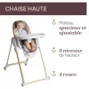 Chaise haute évolutive polly armonia terracotta