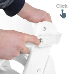 Chaise haute évolutive sit up click & fun bois blanc