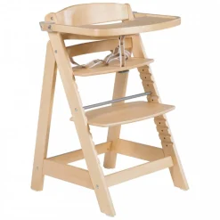 Chaise haute évolutive sit up click & fun bois naturel