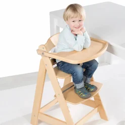 Chaise haute évolutive sit up fun bois naturel