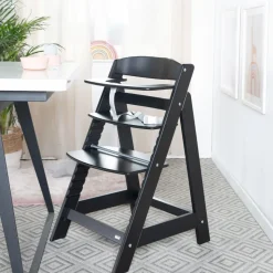Chaise haute évolutive sit up flex bois noir