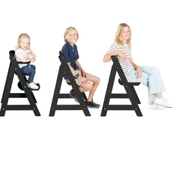 Chaise haute évolutive sit up flex bois noir